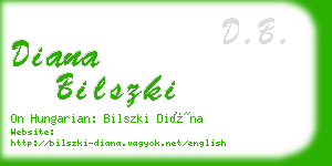 diana bilszki business card